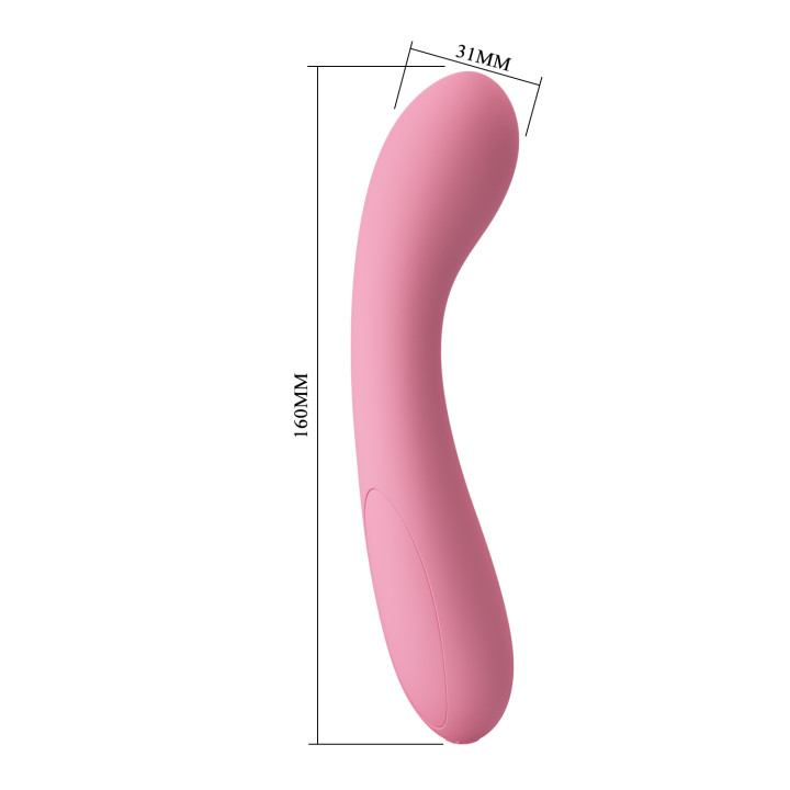 Party Up wibrator silikonowy ładowany usb kolor pudrowy róż John