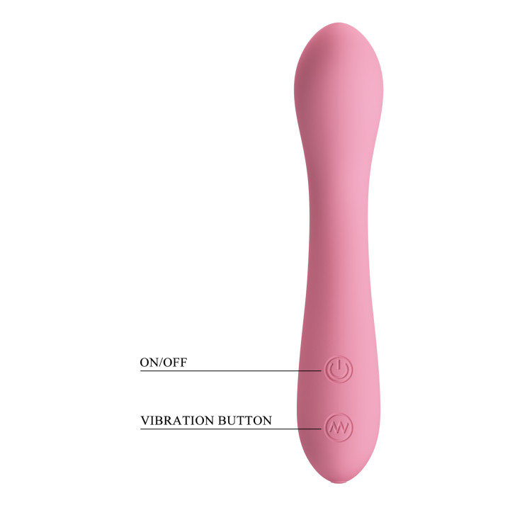 Party Up wibrator silikonowy ładowany usb kolor pudrowy róż John