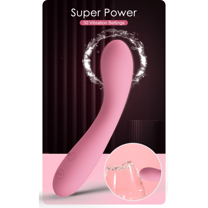 Party Up wibrator silikonowy ładowany usb kolor pudrowy róż John