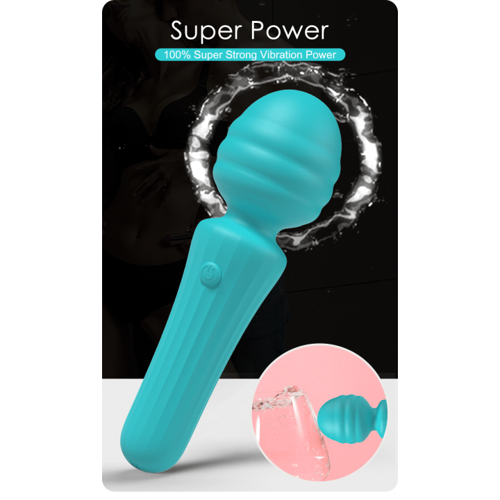 Party UP masażer kulowy magiczna różdżka ładowany usb kolor turkusowy Duuna