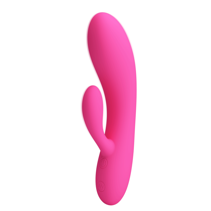 Party Up wibrator slikonowy typ króliczek ładowany usb kolor różowy Clare