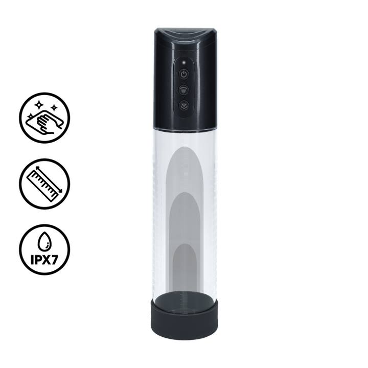 HyperPump - Rechargeable Penis Pump - Gun Metal