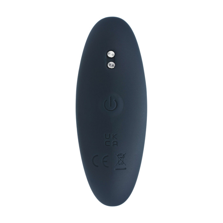 Vibrating Silicone Prostate Stimulator Anal Plug - S - Black