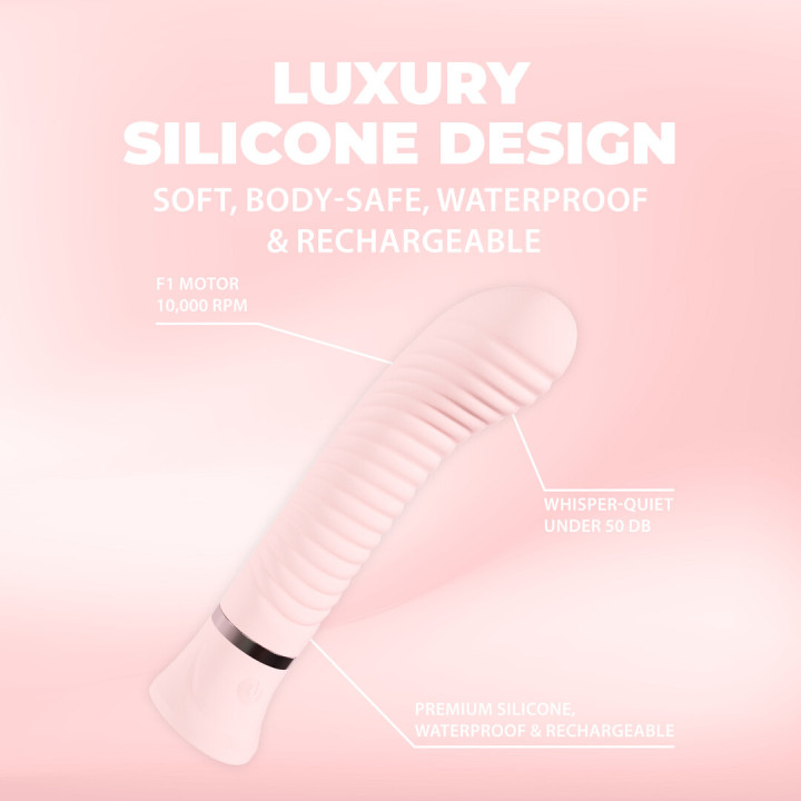 Divine - Ribbed G-spot Vibe - Pink