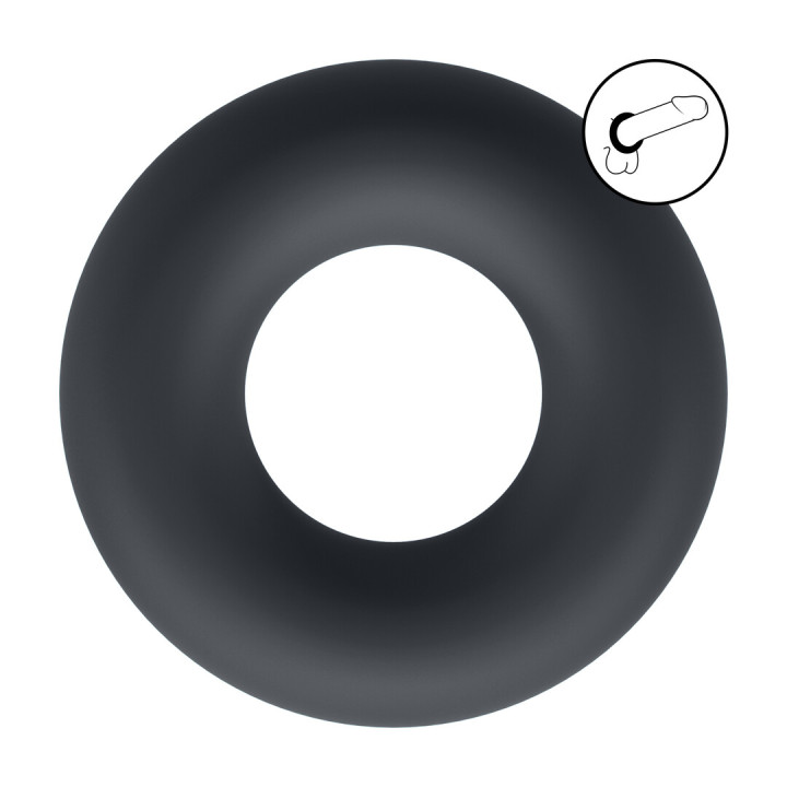 Liquid Silicone Cockring - S - Black