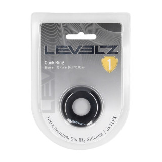 Solid Silicone Cockring - XS - Black
