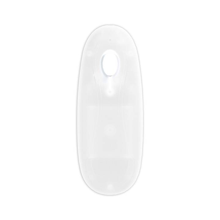 LED Vibrating Straight Cock - 7 / 18 cm - Transparent