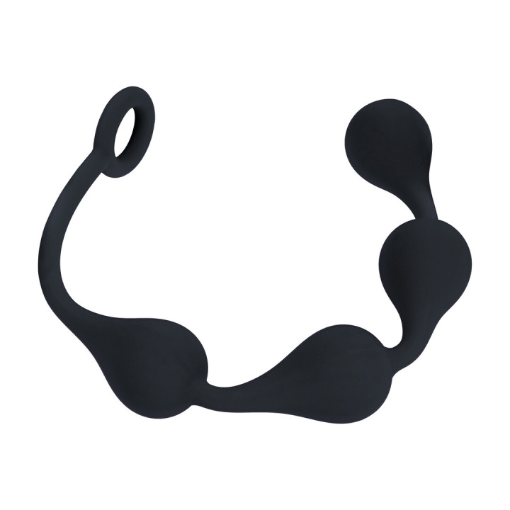 Waterdrop Silicone Anal Balls -M - 30mm - Black