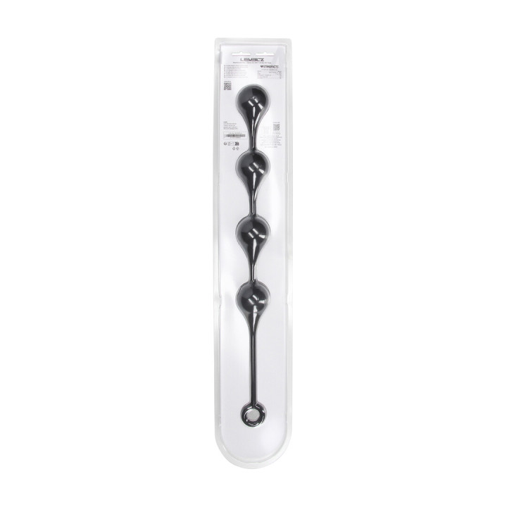 Silicone Waterdrop Anal Balls - XL - 50mm - Black