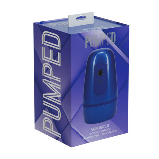 Pulsar - Negative Pressure Suction and Vibration Masturbator Pump - Metallic Blue