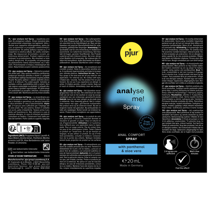 pjur analyse me! Spray - 20 ml