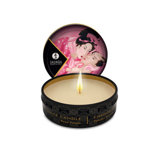 Shunga mini massage candle aphrodisia roses petals