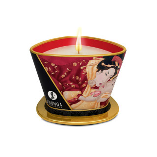 Shunga massage candle romance sparkling strawberry wine
