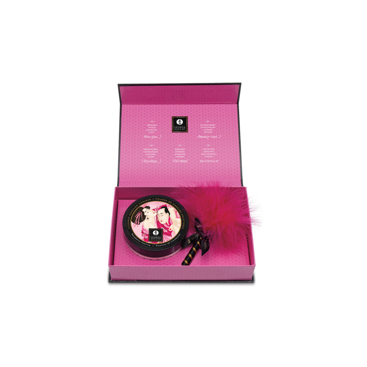 Shunga  kissable massage powder raspberry feeling