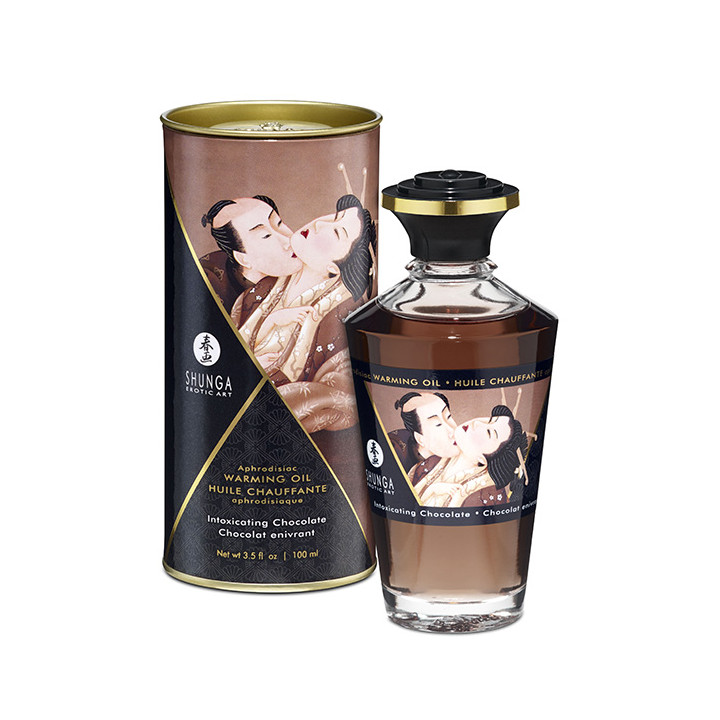 Shunga warming oil intoxicating chocolate