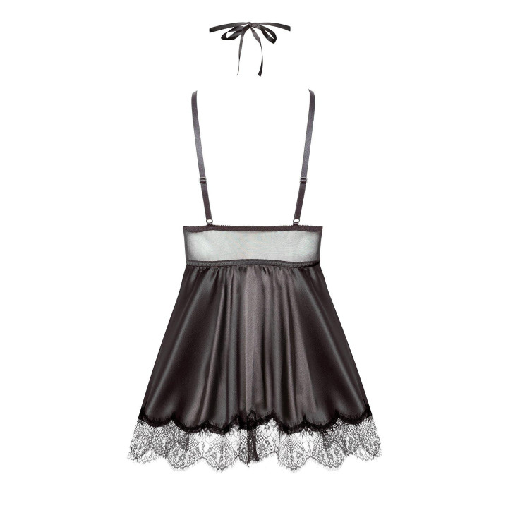 Eve chemise with mask black