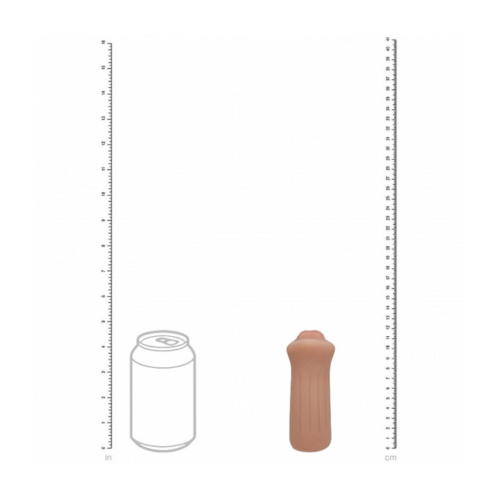 Raw - The Grip - TPE Small Masturbator - 137g - Tan