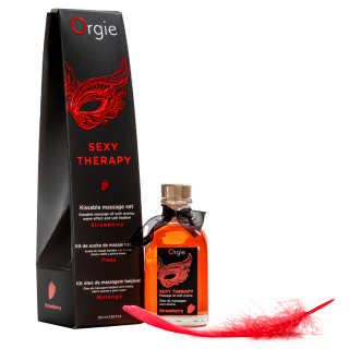 Orgie Sexy Therapy Kissable Massage Set Strawberry