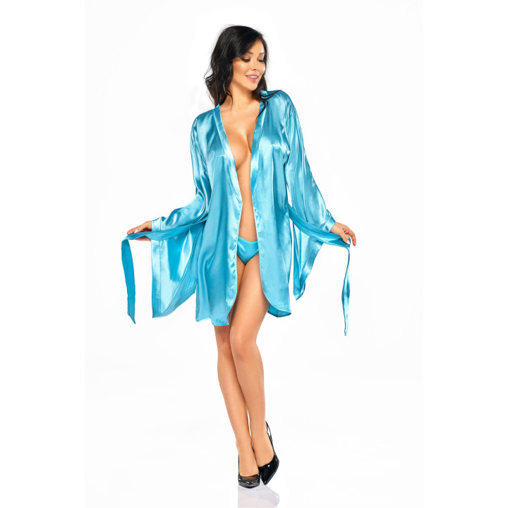 Samira peignoir turquoise