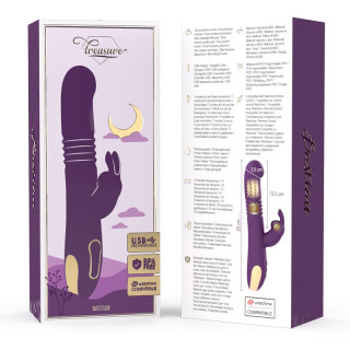 TREASURE - BASTIAN RABBIT UP & DOWN ROTATOR & VIBRATOR + WATCHME REMOTE CONTROL