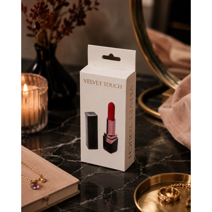 Velvet Touch wibrator mini w kształcie szminki ładowany usb czarny