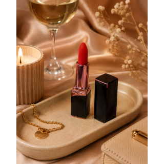 Velvet Touch wibrator mini w kształcie szminki ładowany usb czarny