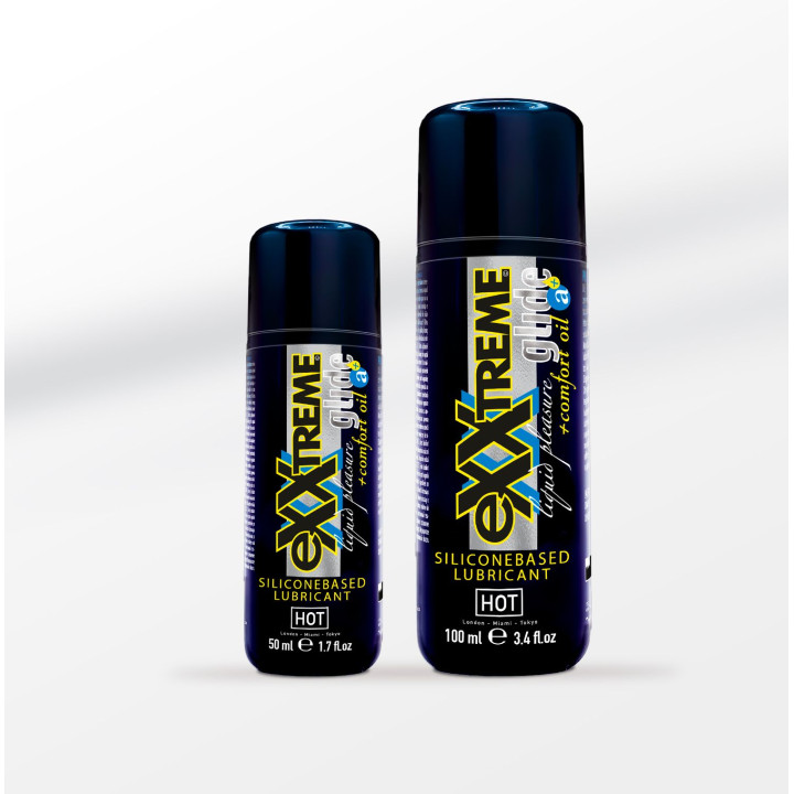 Hot eXXtreme Glide - siliconebased lubricant + comfort oil a+ 50ml