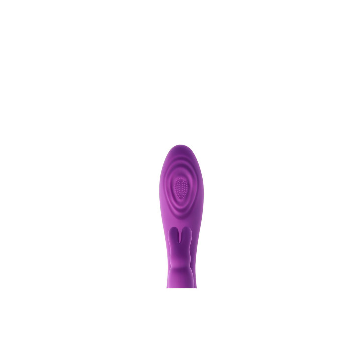 V9 RECHARGEABLE TAPPING VIBRATOR PURPLE