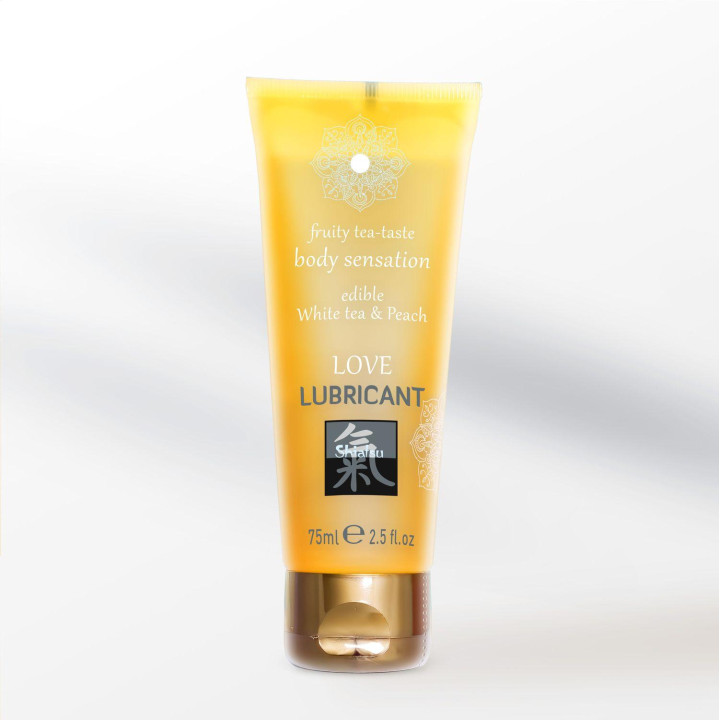 Shiatsu Love Lubricant edible - White Tea & Peach 75ml