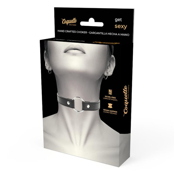 COQUETTE CHIC DESIRE - VEGAN LEATHER NECKLACE WOMAN ACCESSORY