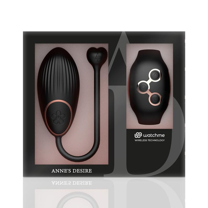 ANNE'S DESIRE - EGG REMOTE CONTROL TECHNOLOGY WATCHME BLACK/GOLD