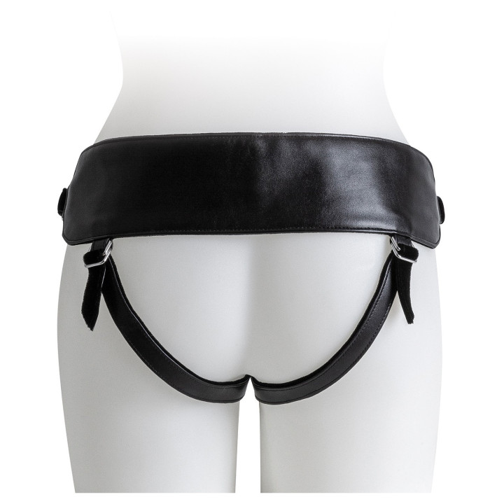 HARNESS WITH BLACK DILDO SIZE M